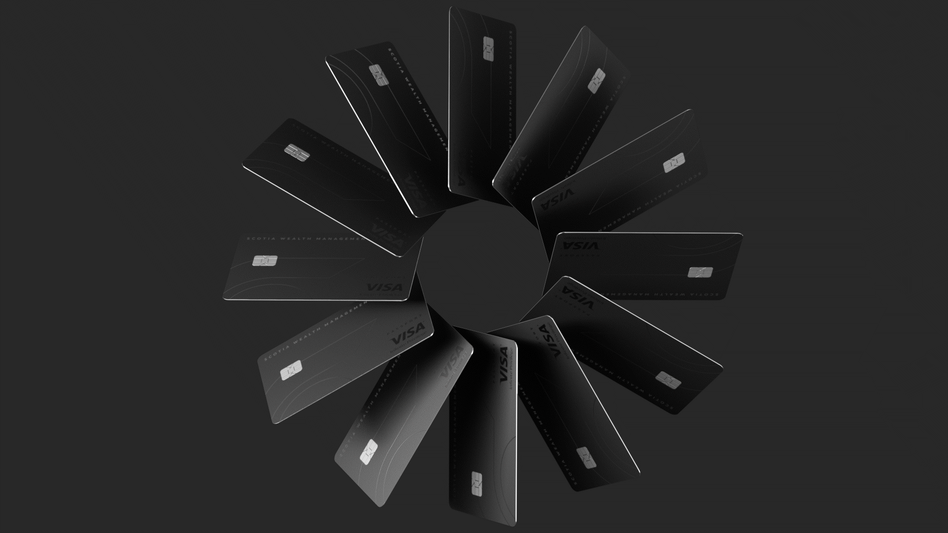 Close-up of the ZERO ID metal card finish